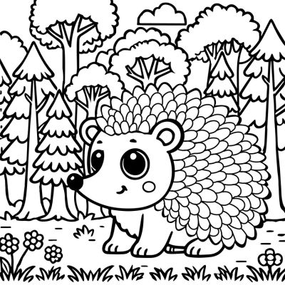 Igel im Wald