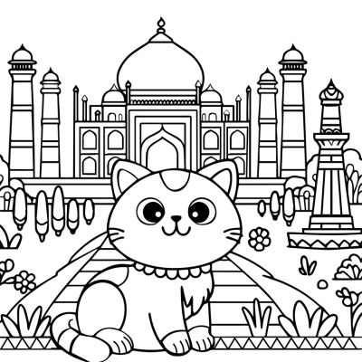 Katze in Indien