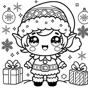 Kawaii Weihnachtself